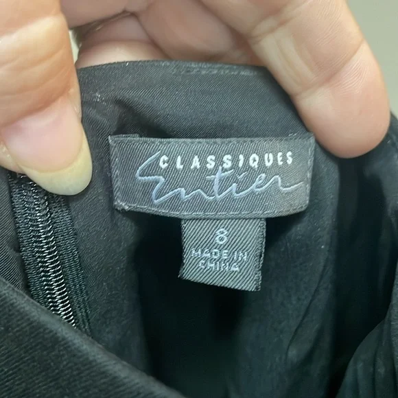 NWT Nordstrom Classiques Entier Black Skirt Sz 8 - Picture 3 of 4